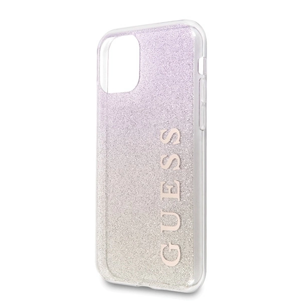 Dėklas GUESS HARD CASE GRADIENT GLITTER GUHCN65PCUGLGPI IPHONE 11 PRO MAX Rožinis-GOLD
