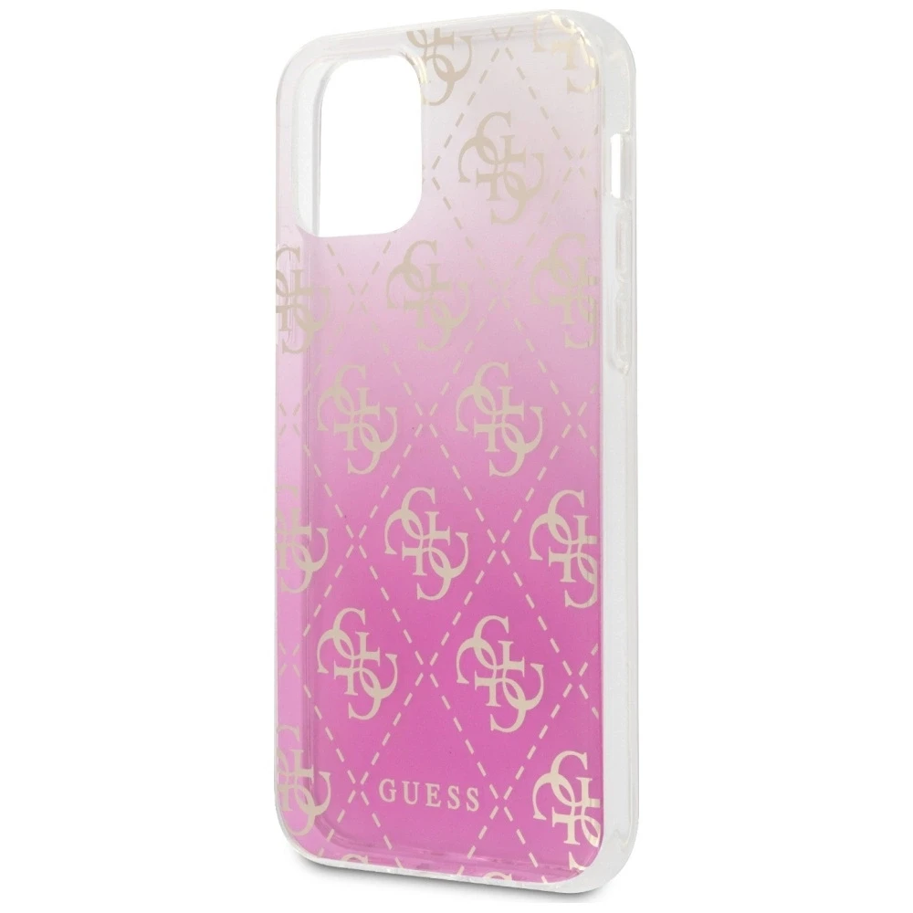 Guess GUHCP12SPCU4GGPI Apple iPhone 12 mini 5,4″ rožinės spalvos kietas dėklas 4G Gradient