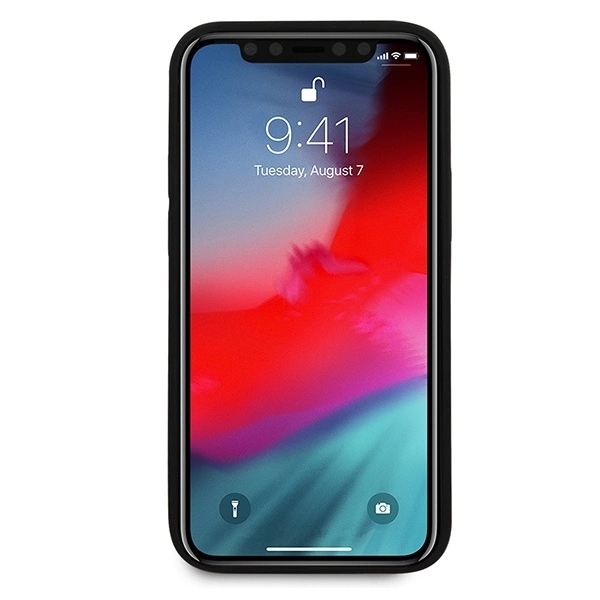 Guess Saffiano V - dėklas skirtas Apple iPhone 12 Mini red