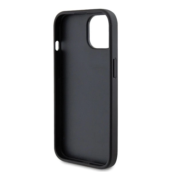 Dėklas GUESS GUHCP15MPS4DGPK IPHONE 15 PLUS / 14 PLUS 6.7 "Juodas / Juodas HARDCASE STRASS METAL LOGO