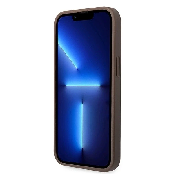 Dėklas GUESS GUHCP15S4GBBB IPHONE 15/14/13 6.1 "BRONZE / BROWN HARDCASE 4G BIG METAL LOGO