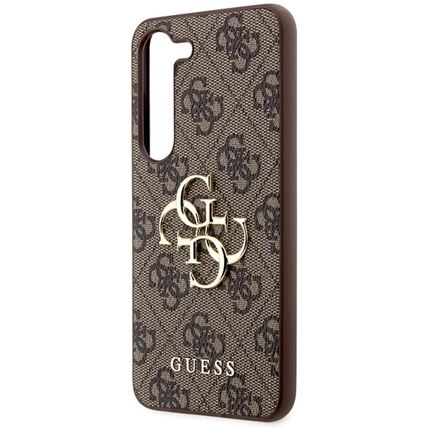 Dėklas GUESS GUHCS23S4GBBR S23 S911 BRONZE/BROWN HARDCASE 4G BIG METAL LOGO