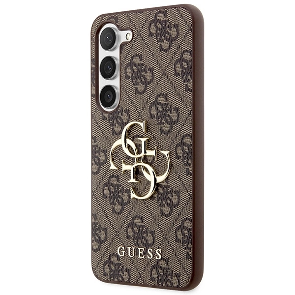 Dėklas GUESS GUHCS23S4GBBR S23 S911 BRONZE/BROWN HARDCASE 4G BIG METAL LOGO