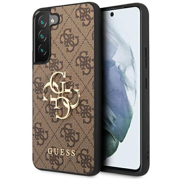Dėklas GUESS GUHCS23S4GBBR S23 S911 BRONZE/BROWN HARDCASE 4G BIG METAL LOGO