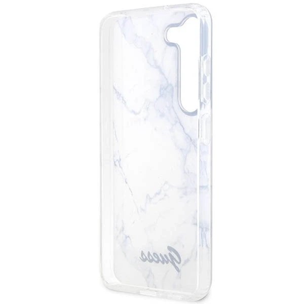 Guess GUHCS23SPCUMAH S23 S911 baltos spalvos kietas dėklas Marble