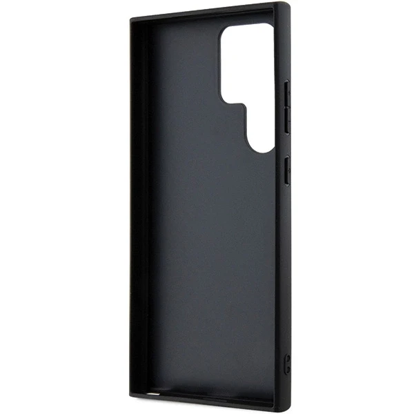 Guess GUHCS24LPGS4TDW S24 Ultra S928 dėklas telefonui rudos spalvos Grip Stand 4G Triangle Strass