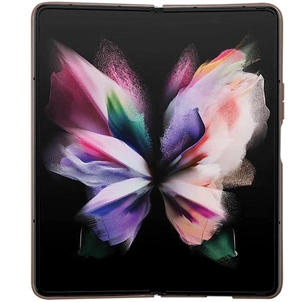 Samsung Galaxy Z Fold 5 Guess Odinis Dėklas 4G Triangle Strass (GUHCZFD5P4TDPW) rudos spalvos