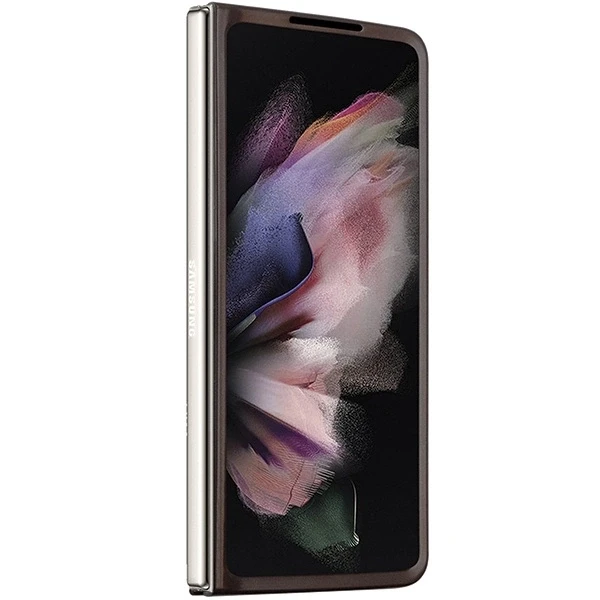 Samsung Galaxy Z Fold 5 Guess Odinis Dėklas 4G Triangle Strass (GUHCZFD5P4TDPW) rudos spalvos