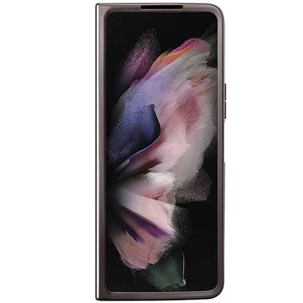 Samsung Galaxy Z Fold 5 Guess Odinis Dėklas 4G Triangle Strass (GUHCZFD5P4TDPW) rudos spalvos