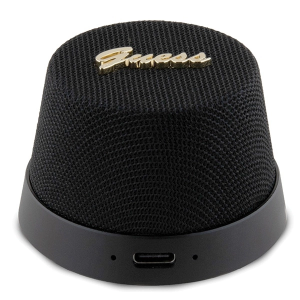Guess Magnetic Script Metal Logo - Bluetooth garsiakalbis V5.3 juodas