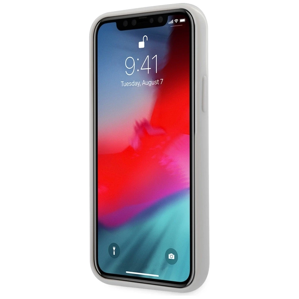 „Guess Marble“ – dėklas Apple iPhone 12 Mini baltas