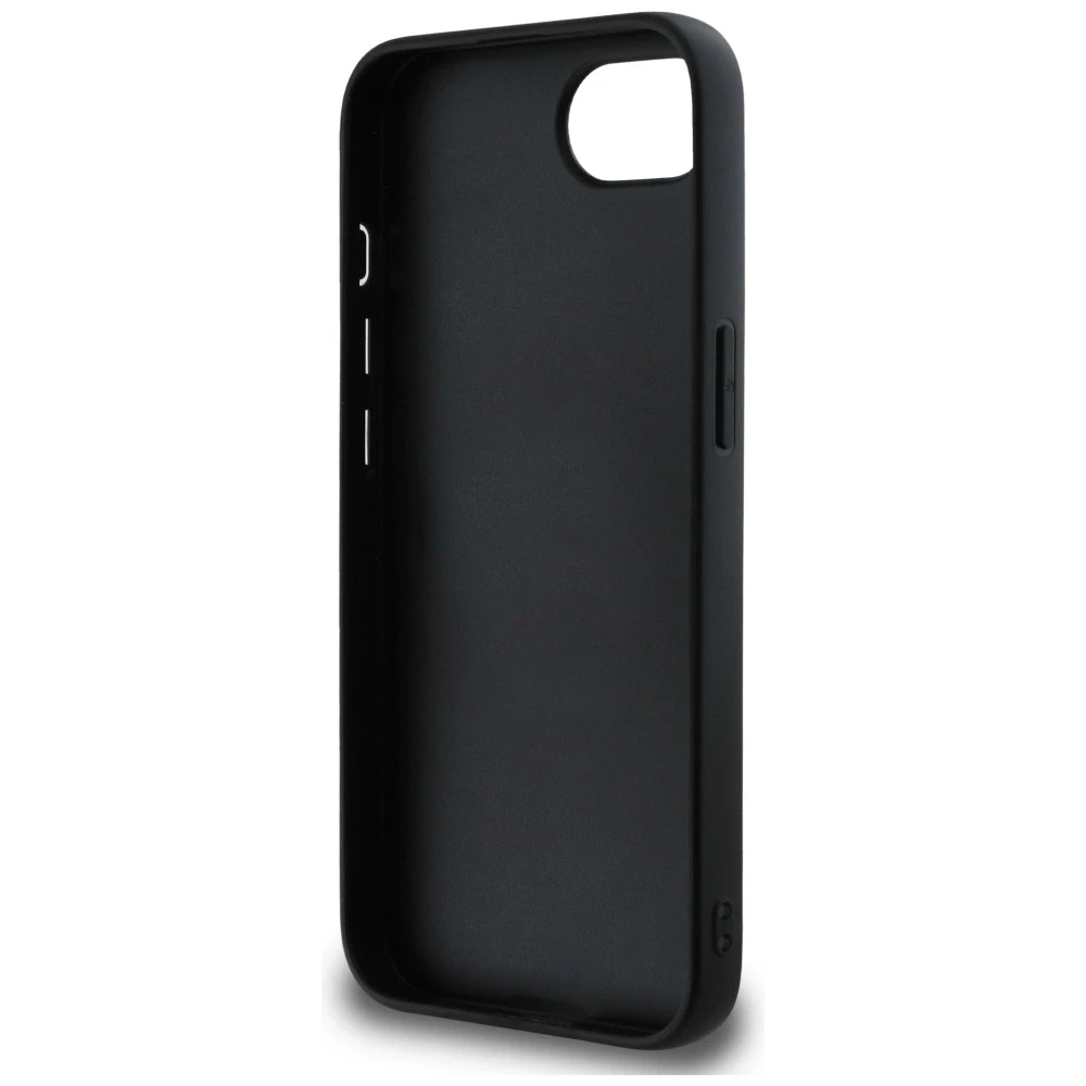 GUESS dėklas skirtas Apple iPhone 16e (SE 4 2025) GUHCPSE4PGT4MBK (PU Grained Big 4G and Classic) juodos spalvos