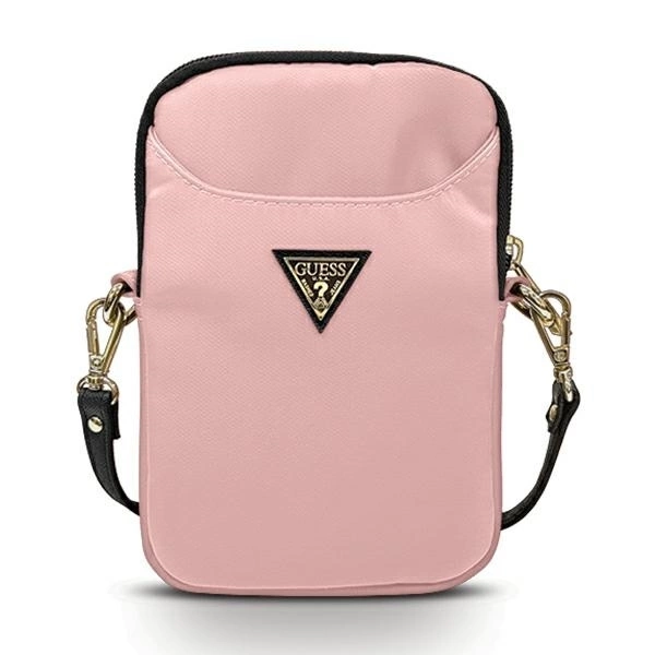 Dėklas Krepšys Guess Nylon Triangle Logo (Guppntmllp) rožinės spalvos
