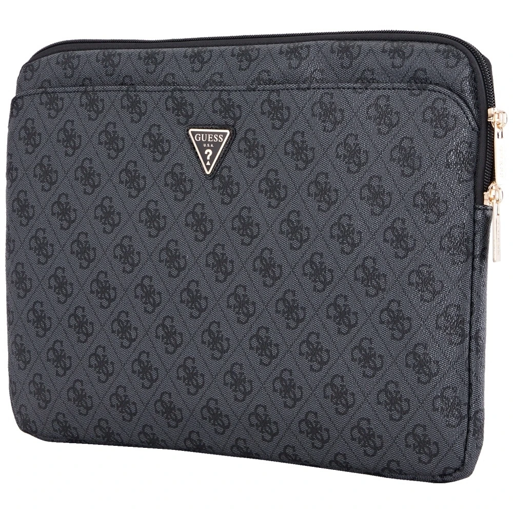 Bag Guess Sleeve 14″ 4G Zipper Pocket Triangle Logo juodos spalvos
