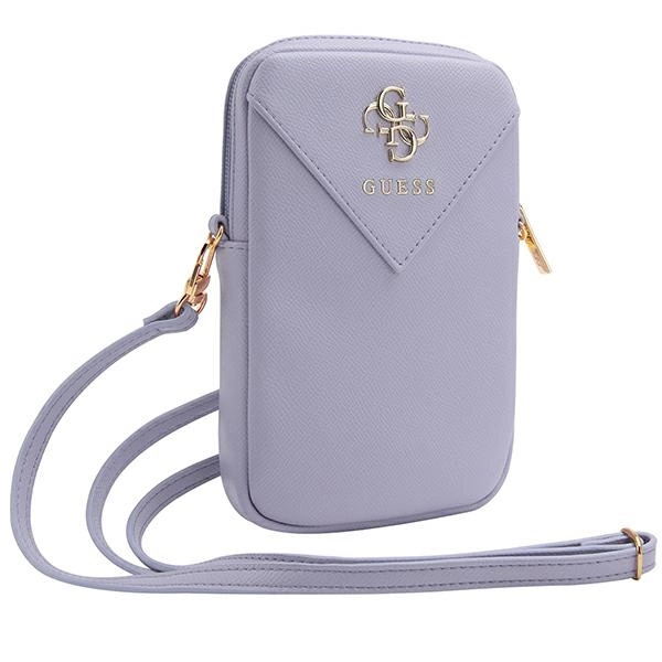 Guess Handbag GUWBZPGSTEGU violetinė Zip Triangle 4G