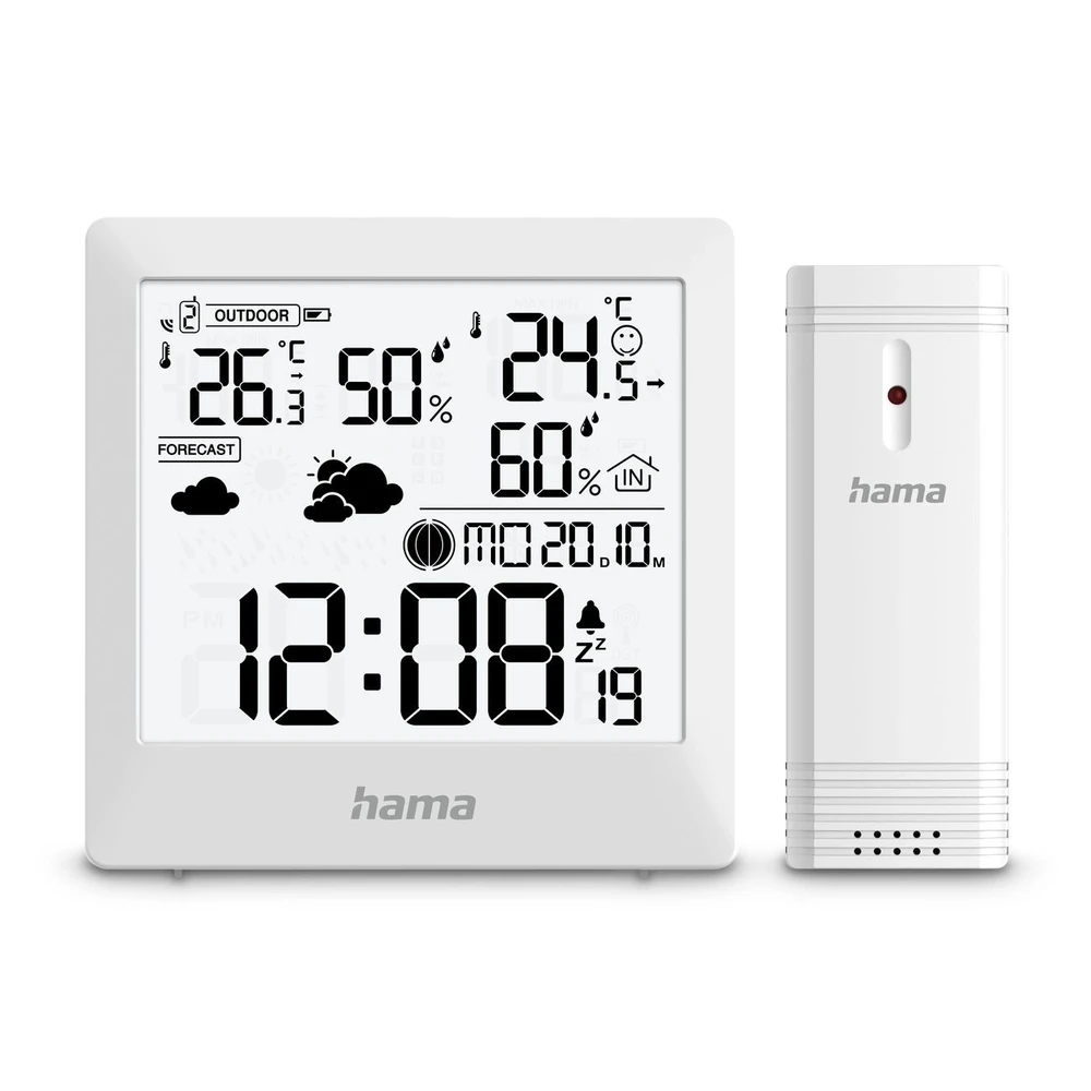 Hama "Palawan" termometr higrometr balta