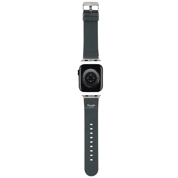 Hello Kitty apyrankė HKAWMPGKHK Apple Watch 38/40/41mm juodos spalvos apyrankė Kitty Head
