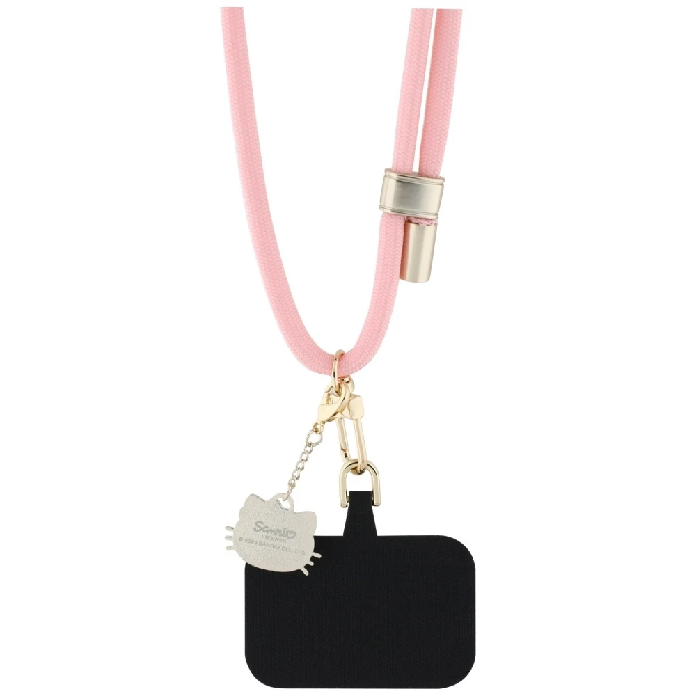 Hello Kitty Patch & Kitty Head Charm Universal virvelė telefonui Rožinė