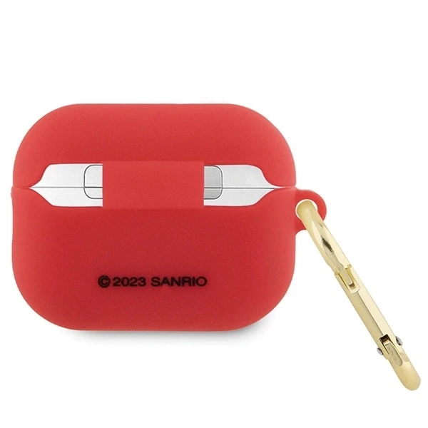 Hello Kitty HKAP23DKHSF AirPods Pro 2 (2022/2023) dėklas Fuchsia silikoninis 3D Kitty Head