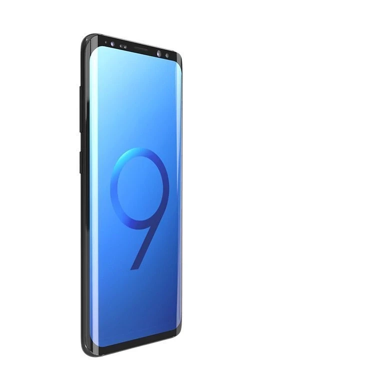 Hurtel 3D Edge Nano Flexi Glass Hybrid Full ekrano apsauga su rėmeliu Samsung Galaxy S21+ 5G (S21 Plus 5G) juodos spalvos