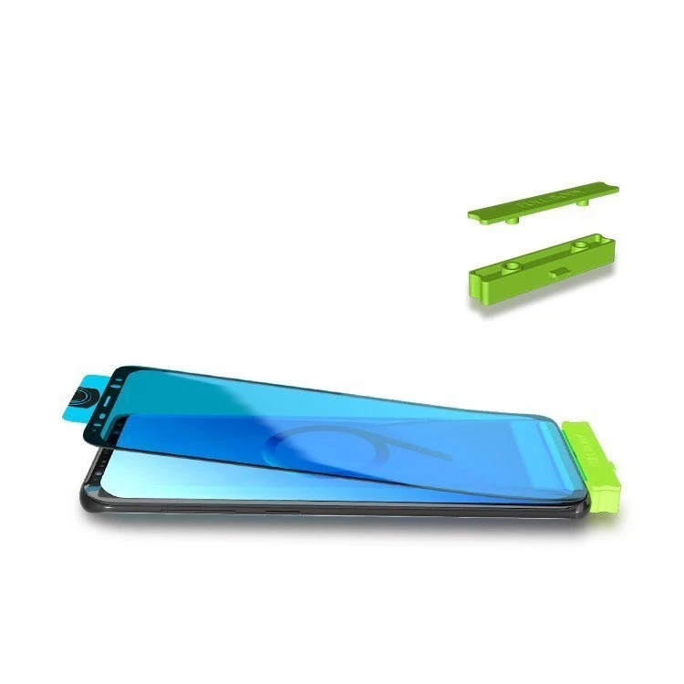 Hurtel 3D Edge Nano Flexi Glass Hybrid Full ekrano apsauga su rėmeliu Samsung Galaxy S21+ 5G (S21 Plus 5G) juodos spalvos
