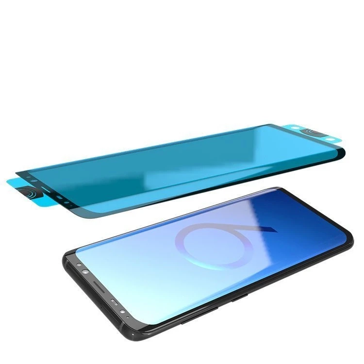 Hurtel 3D Edge Nano Flexi Glass Hybrid Full ekrano apsauga su rėmeliu Samsung Galaxy S21+ 5G (S21 Plus 5G) juodos spalvos