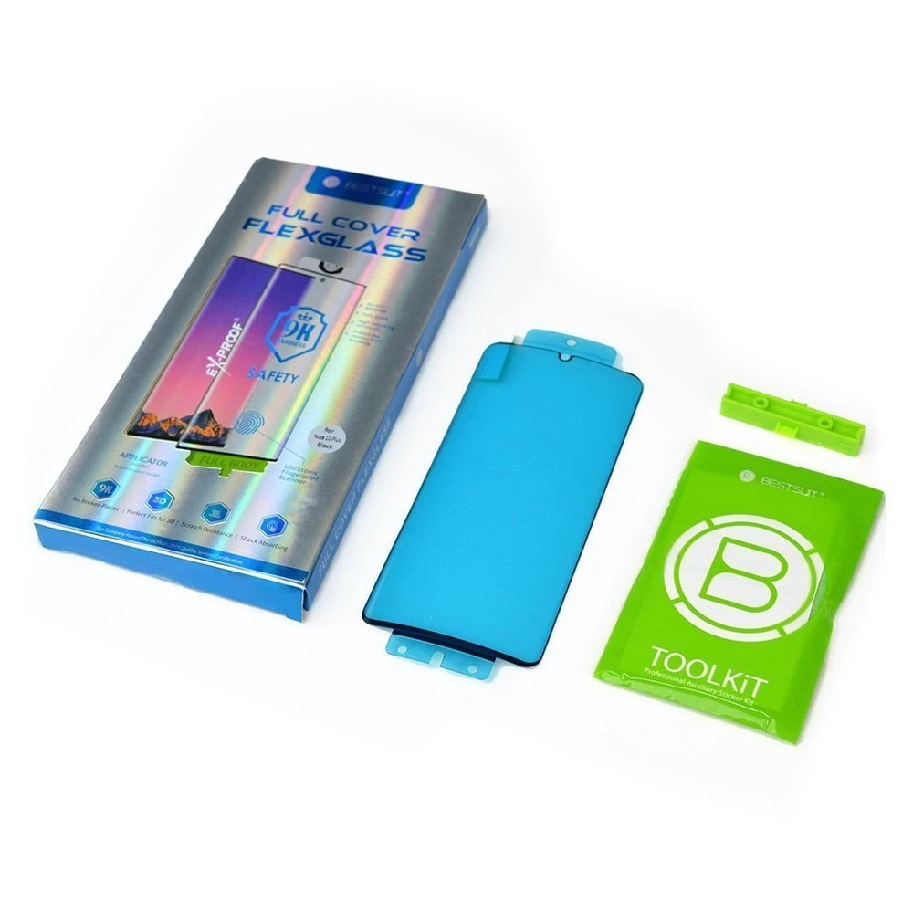 Hurtel 3D Edge Nano Flexi Glass Hybrid Full ekrano apsauga su rėmeliu Xiaomi Mi 11 skaidrus