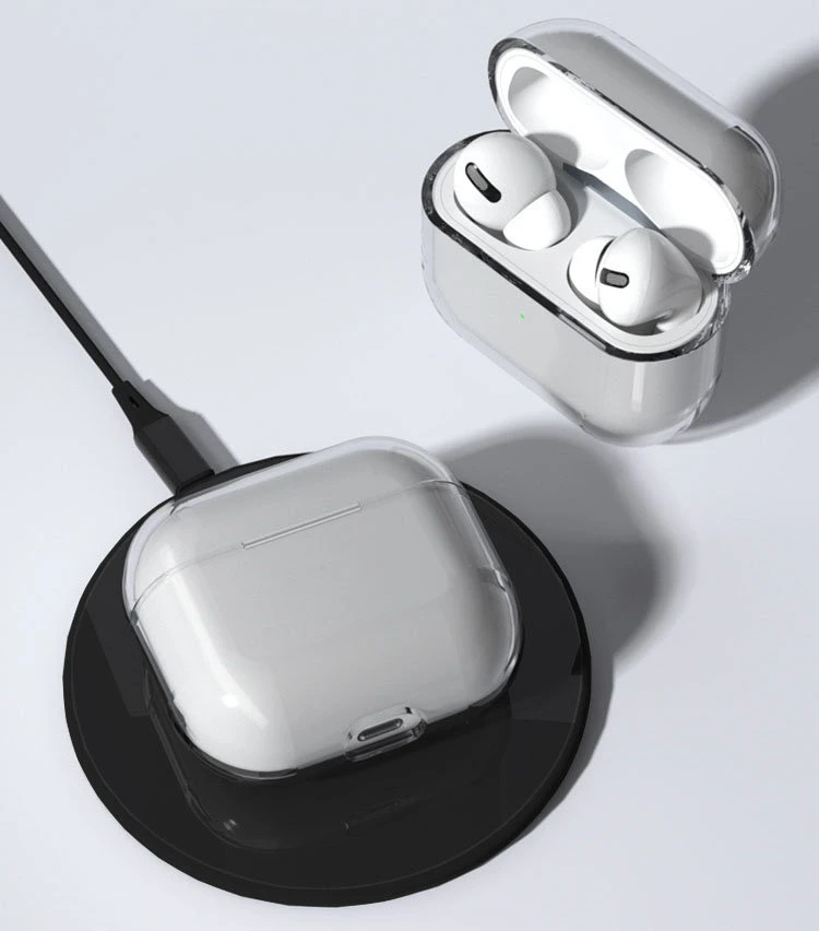 Hurtel AirPods 2 / AirPods 1 rigid, strong, skaidrus ausinių dėklas