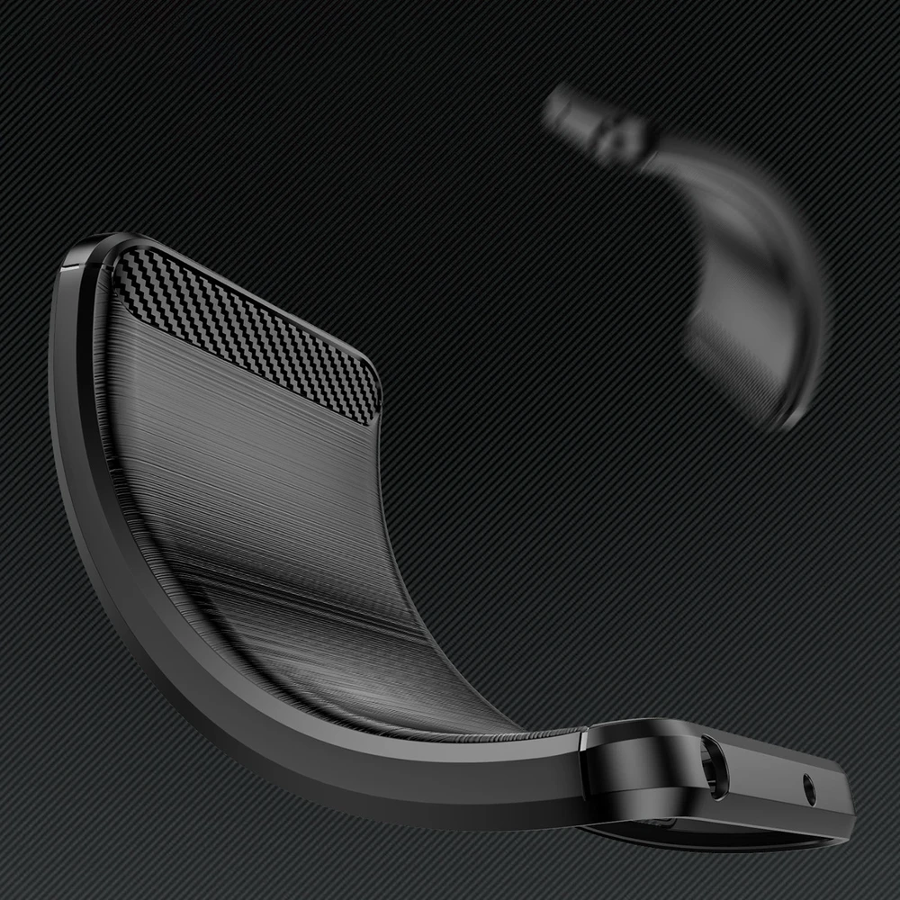 Hurtel Carbon Infinix Hot 20 flexible silikoninis carbon dėklas telefonui juodos spalvos