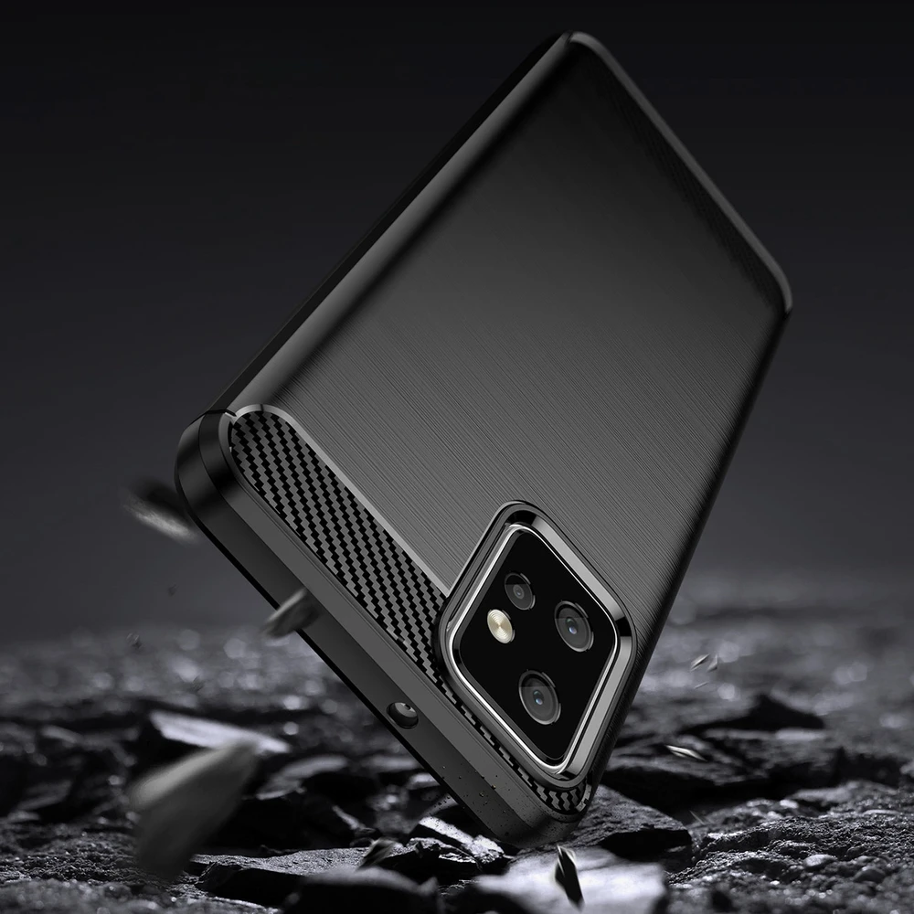 Hurtel Carbon Motorola Moto G Power 2023 flexible silikoninis carbon dėklas telefonui juodos spalvos