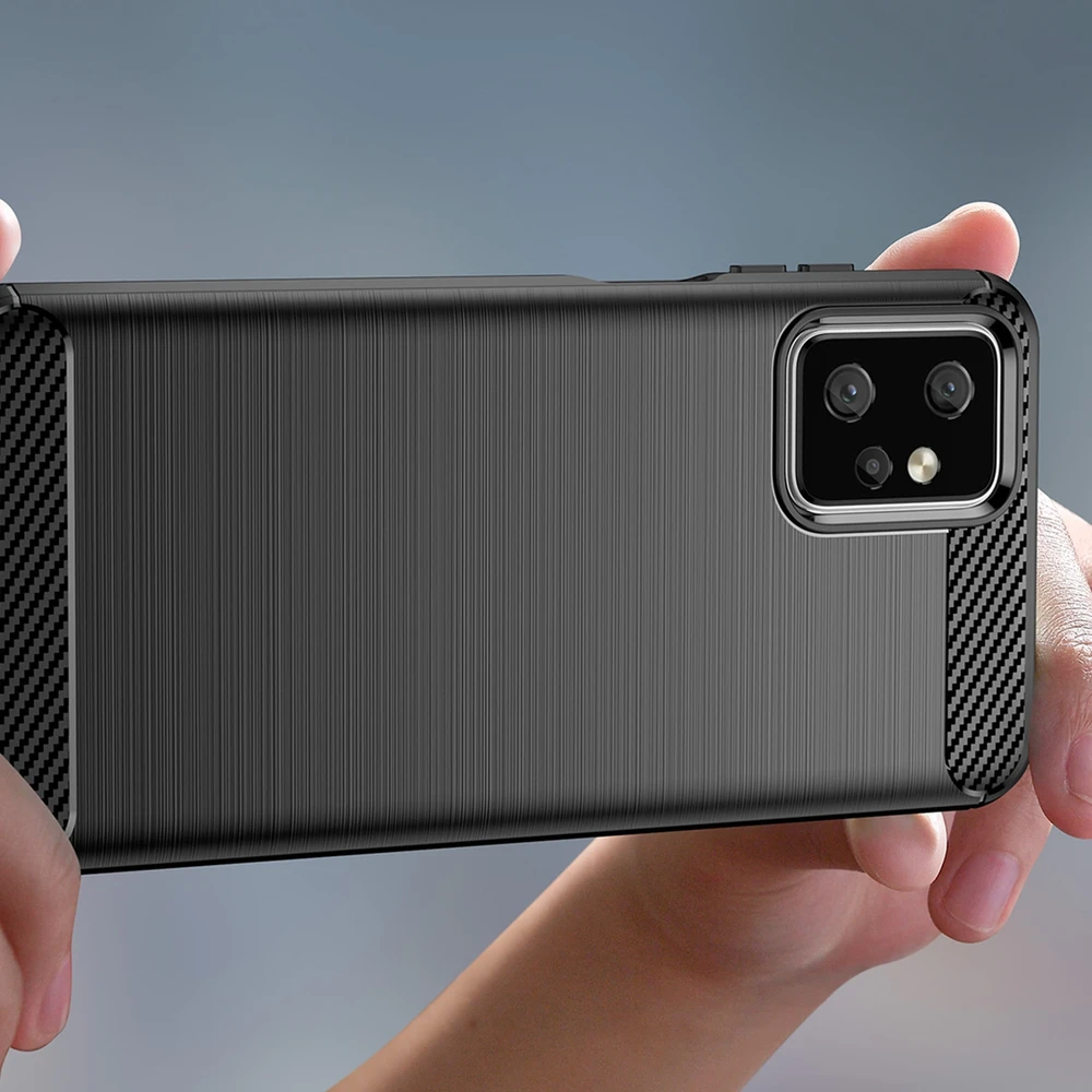 Hurtel Carbon Motorola Moto G Power 2023 flexible silikoninis carbon dėklas telefonui juodos spalvos