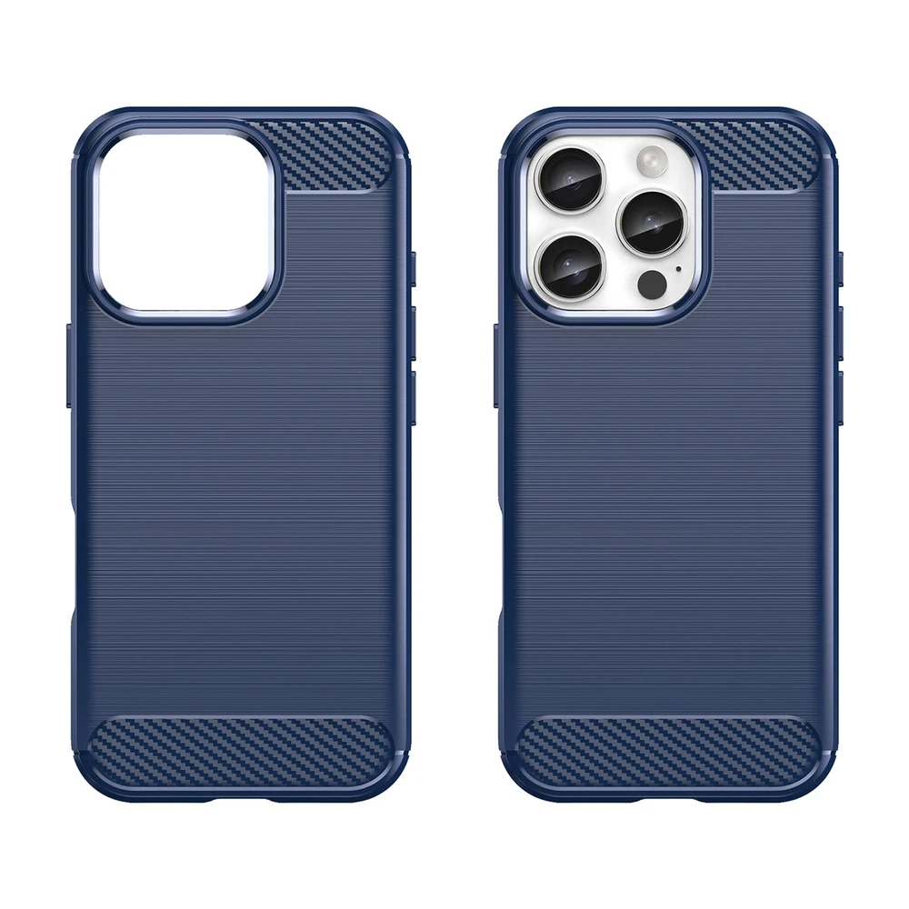 Hurtel Carbon Apple iPhone 16 Pro – dėklas telefonui mėlynos spalvos