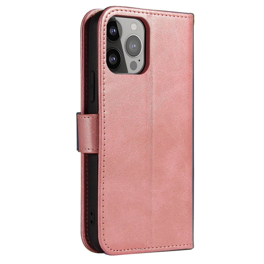 Hurtel atverčiamas dėklas skirtas iPhone 13 Pro, rožinis