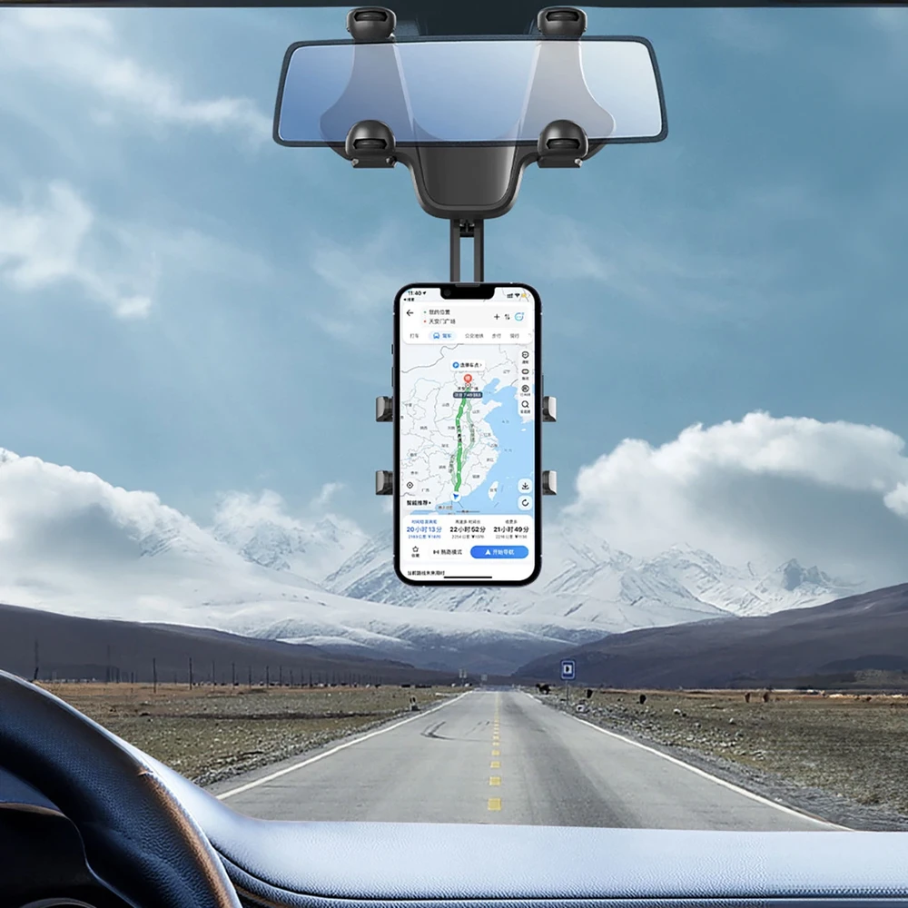 Hurtel Automobilinis laikiklis for the rearview mirror – juodos spalvos
