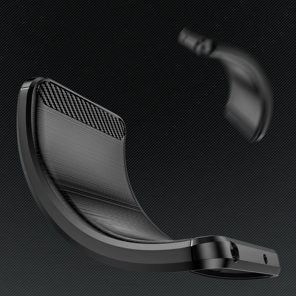 Hurtel Carbon Apple iPhone 16 Pro Max silikoninis – dėklas telefonui juodos spalvos