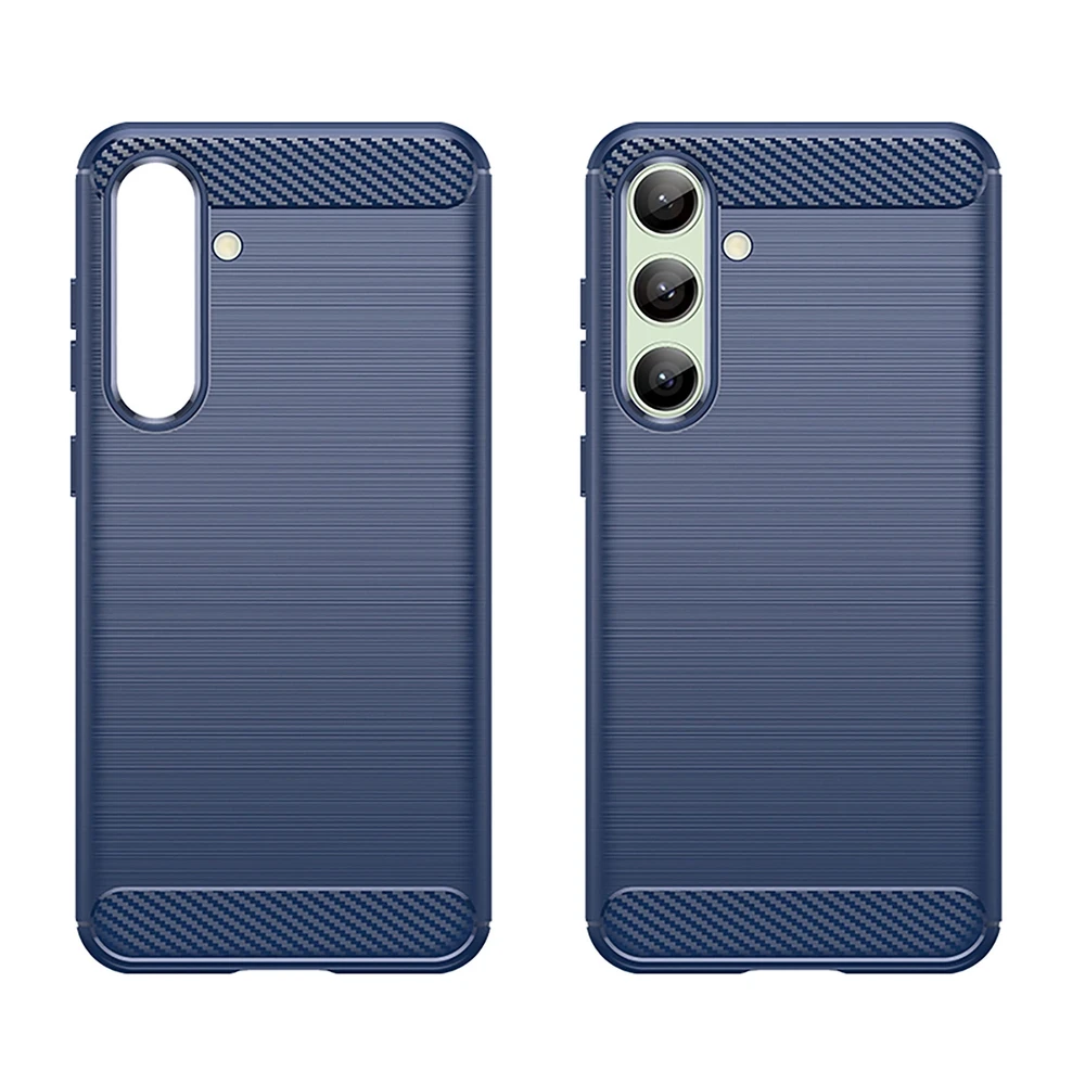 Hurtel Carbon Case do Samsung Galaxy S24 FE – dėklas telefonui mėlynos spalvos