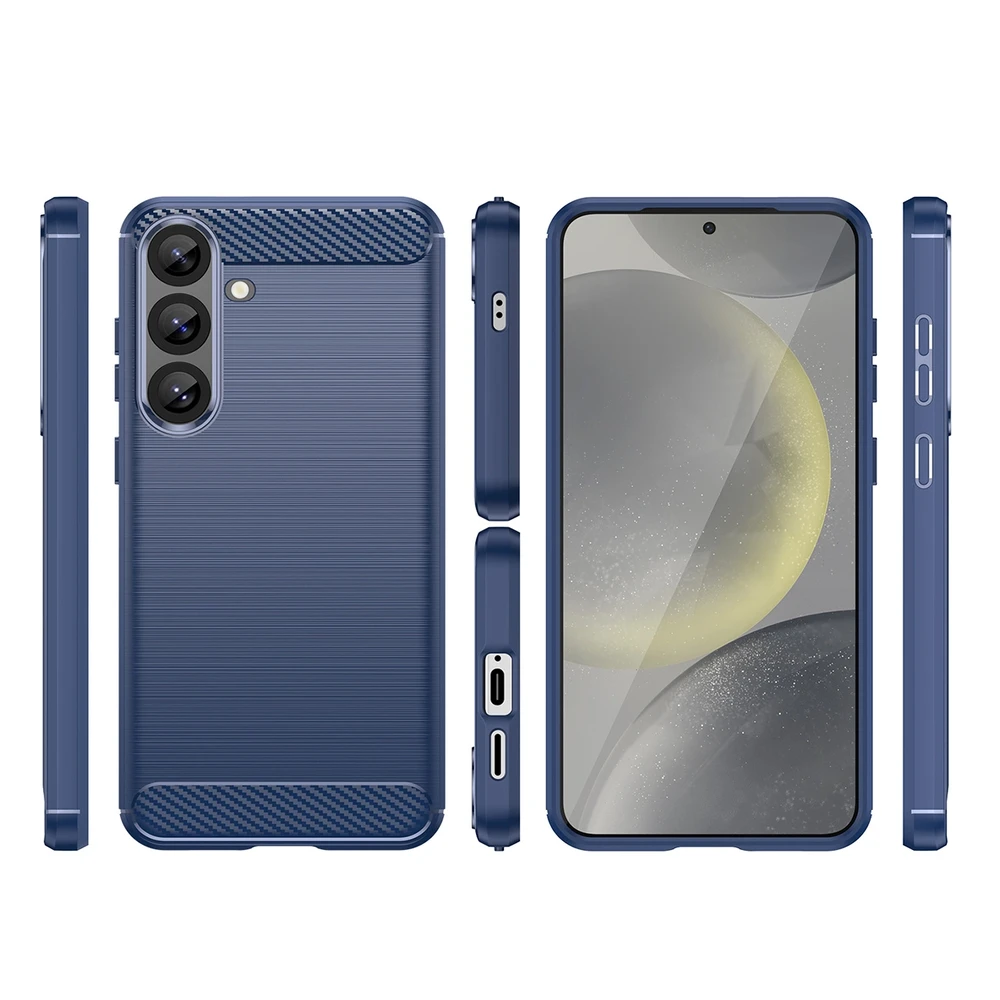 Hurtel Carbon Case do Samsung Galaxy S25 Plus – dėklas telefonui mėlynos spalvos