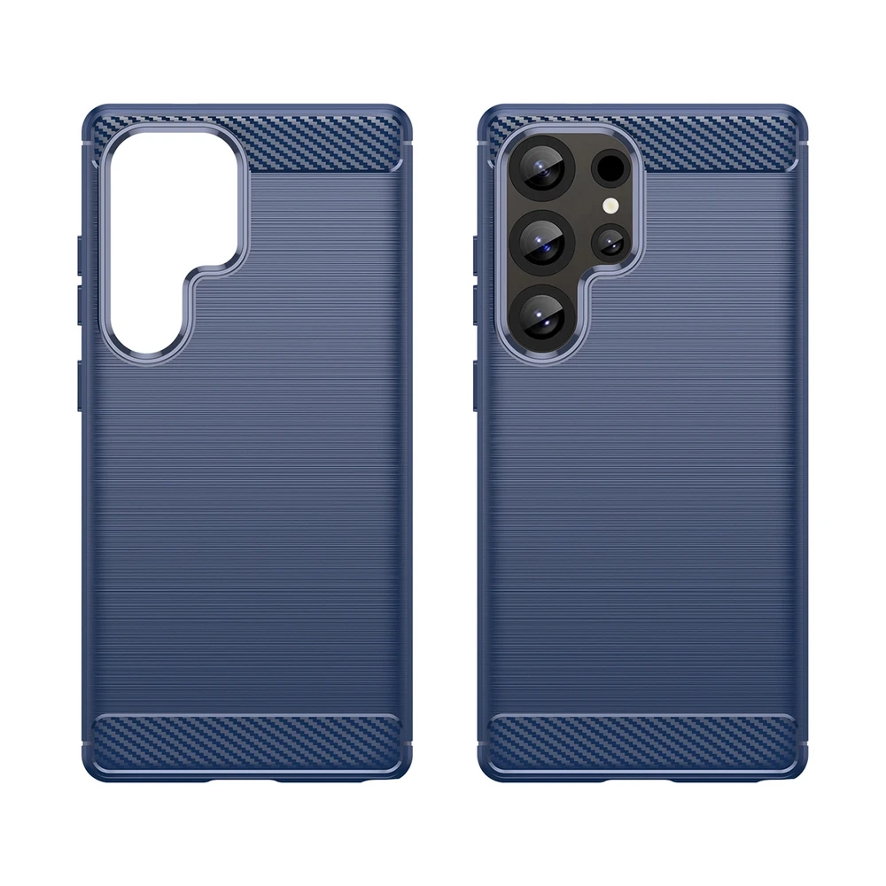 Hurtel Carbon Case do Samsung Galaxy S25 Ultra – dėklas telefonui mėlynos spalvos