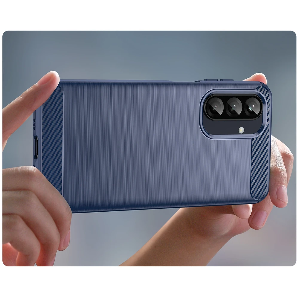 Hurtel Carbon Case Samsung Galaxy A26 dėklas telefonui mėlynos spalvos