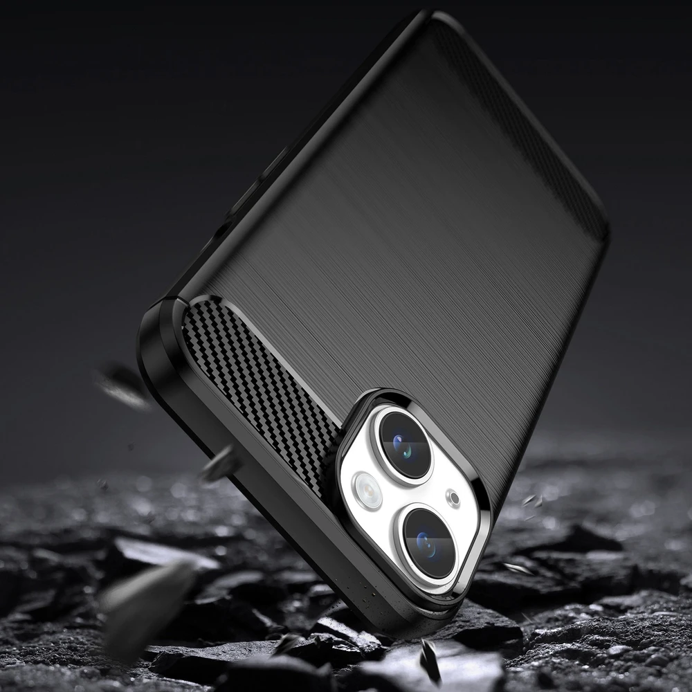 Hurtel Carbon dėklas skirtas iPhone 14 Plus, juodas