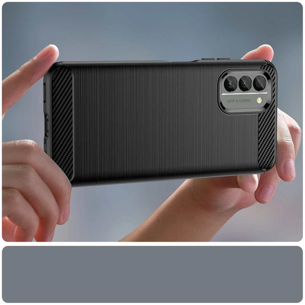 Hurtel Carbon dėklas skirtas NOKIA G400, juodas