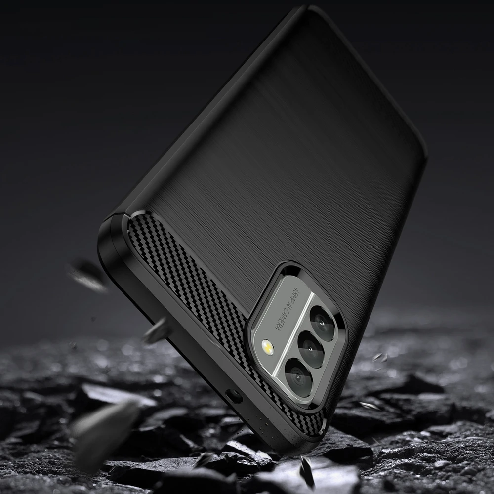 Hurtel Carbon dėklas skirtas NOKIA G400, juodas