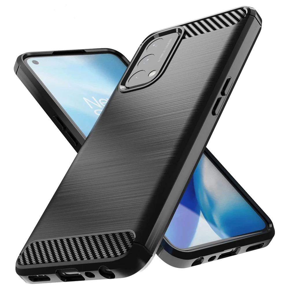 Hurtel Carbon dėklas skirtas OnePlus Nord N200 5G, juodas