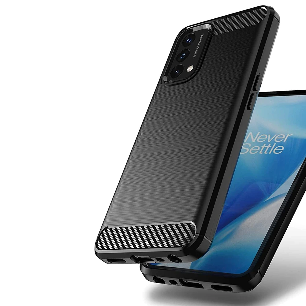 Hurtel Carbon dėklas skirtas OnePlus Nord N200 5G, juodas
