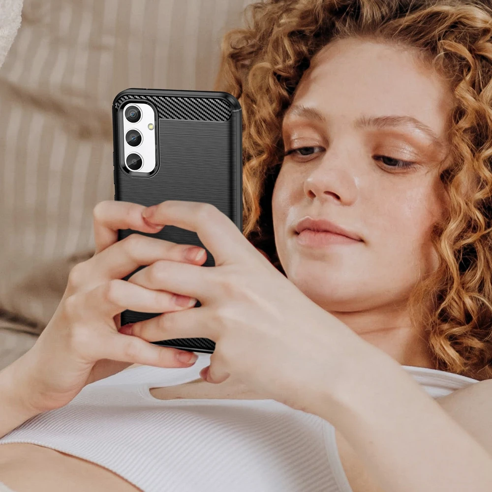 Hurtel Carbon dėklas skirtas Realme 10 Pro, juodas
