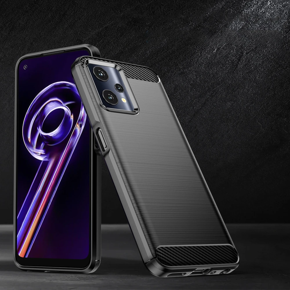 Hurtel Carbon dėklas skirtas Realme 9 Pro, juodas