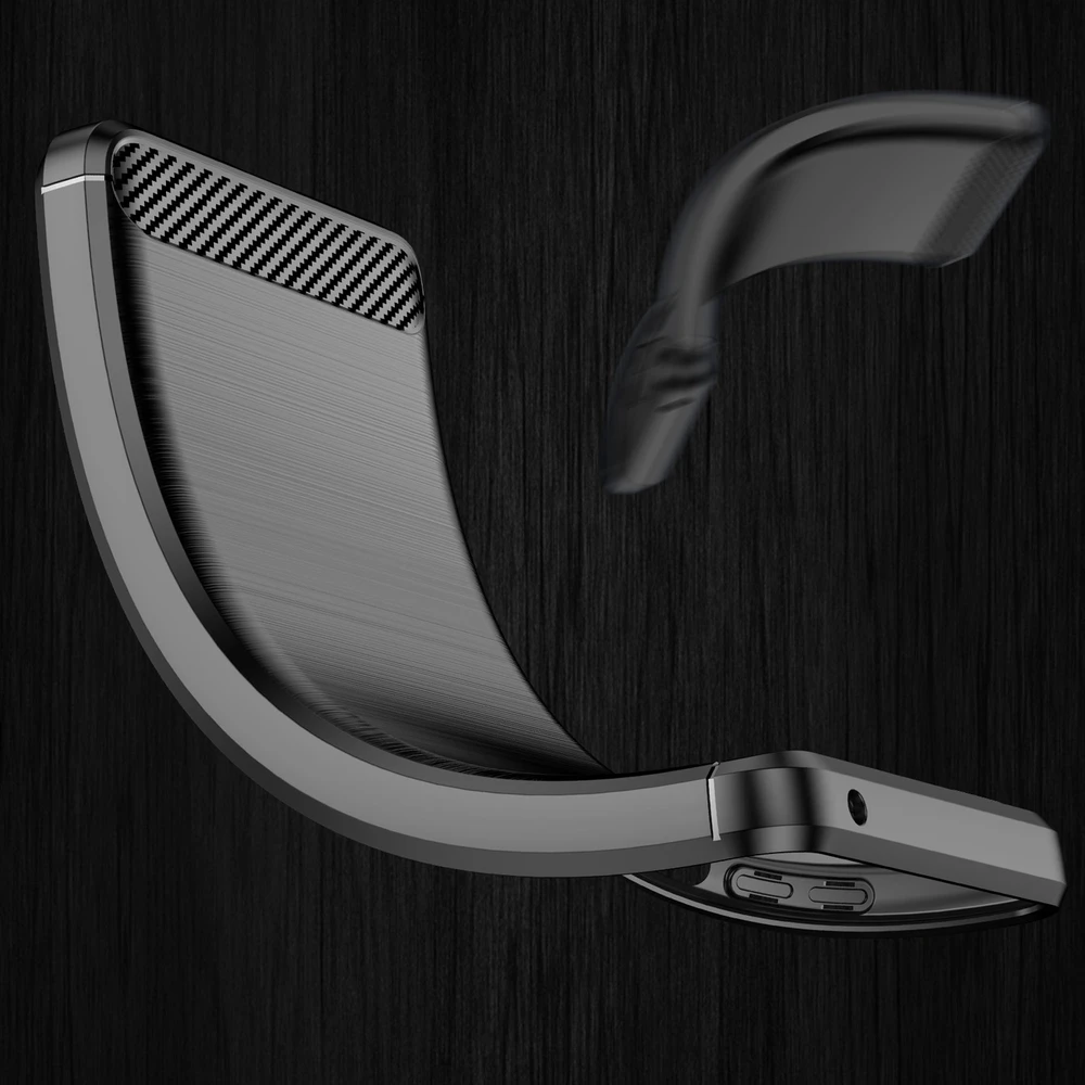 Hurtel Carbon dėklas skirtas Realme 9 Pro, juodas