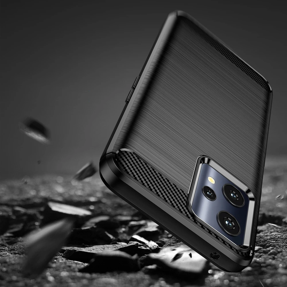 Hurtel Carbon dėklas skirtas Realme 9 Pro, juodas