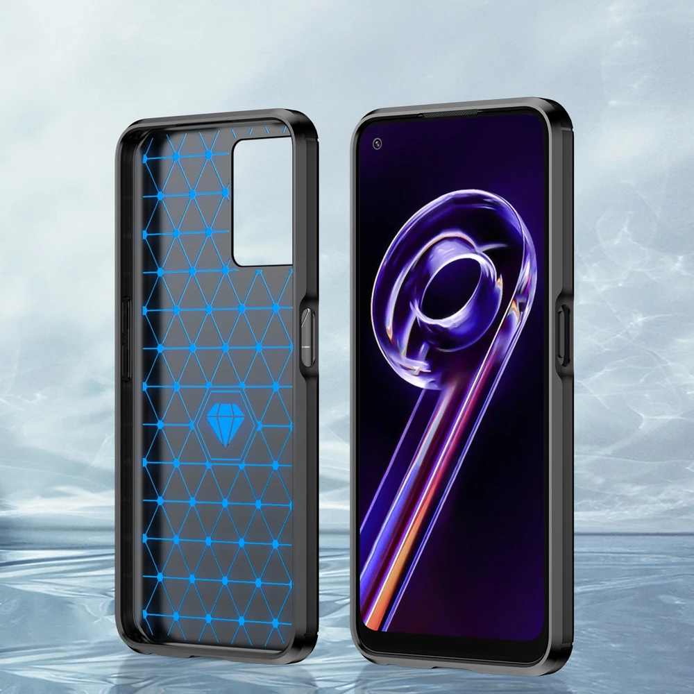 Hurtel Carbon dėklas skirtas Realme 9 Pro, juodas