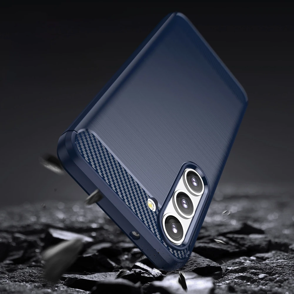 Hurtel Carbon dėklas skirtas Samsung Galaxy S23 +, mėlynas